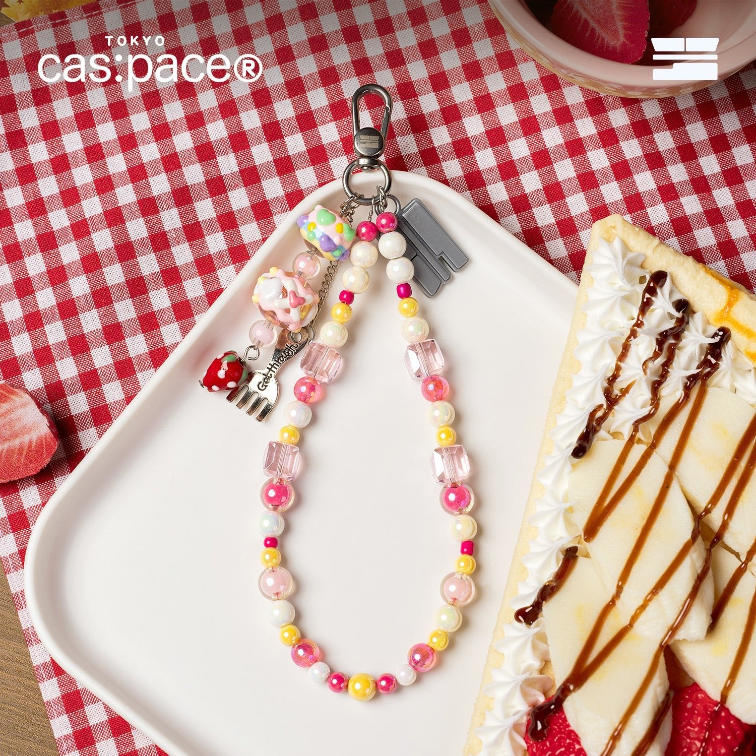 cas:pace 25A/W「クレープ」携帯ストラップ - cas:pace 殼空間